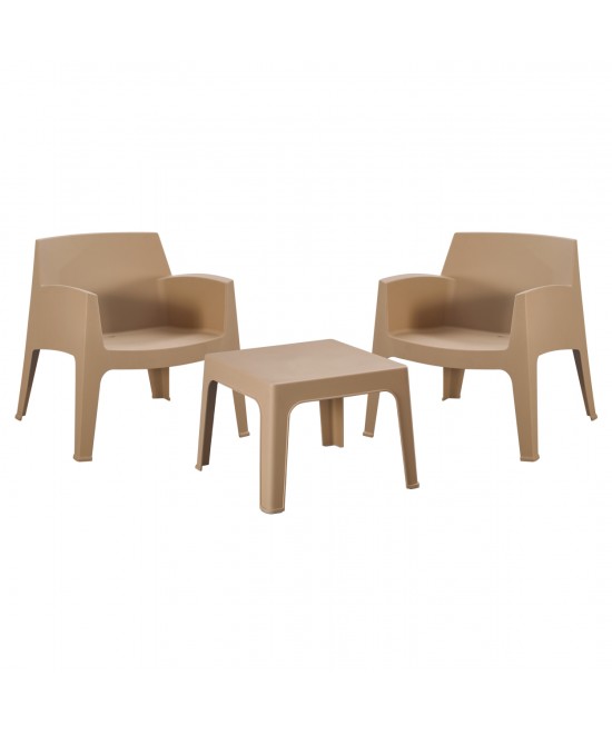 ΣΕΤ LOUNGE 3ΤΜΧ SLEEK HM21274.03 ΚΑΠΟΥΤΣΙΝΟ ΠΟΛΥΠΡΟΠΥΛΕΝΙΟ