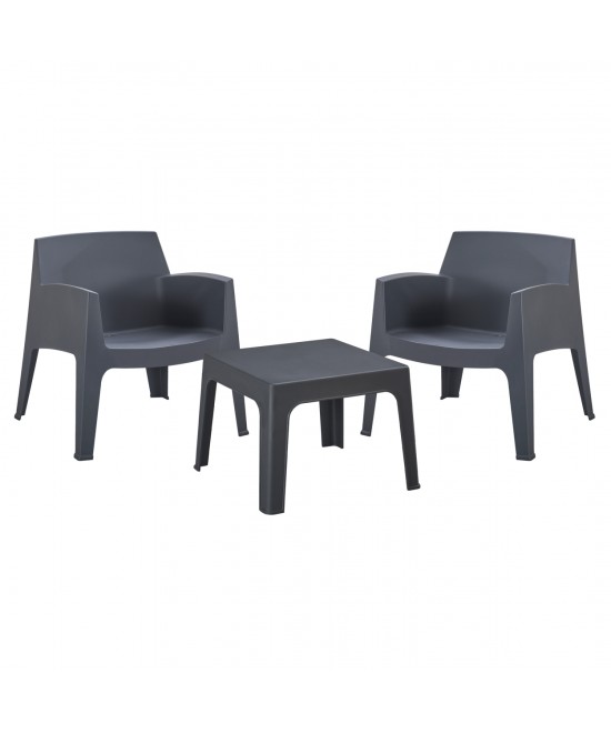 ΣΕΤ LOUNGE 3ΤΜΧ SLEEK HM21274.10 ΓΚΡΙ ΠΟΛΥΠΡΟΠΥΛΕΝΙΟ ΣΕΤ LOUNGE 3ΤΜΧ SLEEK HM21274.10 ΓΚΡΙ ΠΟΛΥΠΡΟΠΥΛΕΝΙΟ