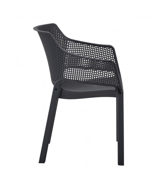 ΠΟΛΥΘΡΟΝΑ ΠΟΛΥΠΡΟΠΥΛΕΝΙΟΥ PEGGY HM6368.02 ΜΑΥΡΟ 60x55x79Υεκ