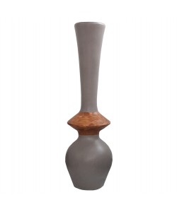 ΔΙΑΚΟΣΜΗΤΙΚΟ ΒΑΖΟ ΔΑΠΕΔΟΥ NEBULA HM4660.05M FIBER CEMENT TAUPE--ΞΥΛΟ ΤΕΑΚ Φ45x148Υεκ
