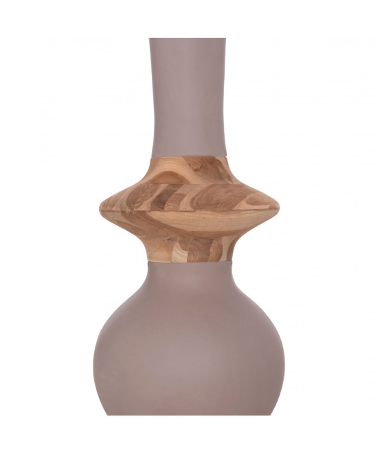 ΔΙΑΚΟΣΜΗΤΙΚΟ ΒΑΖΟ ΔΑΠΕΔΟΥ NEBULA HM4660.05M FIBER CEMENT TAUPE--ΞΥΛΟ ΤΕΑΚ Φ45x148Υεκ