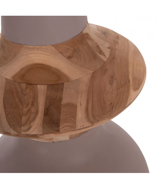 ΔΙΑΚΟΣΜΗΤΙΚΟ ΒΑΖΟ ΔΑΠΕΔΟΥ NEBULA HM4660.05M FIBER CEMENT TAUPE--ΞΥΛΟ ΤΕΑΚ Φ45x148Υεκ