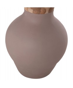 ΔΙΑΚΟΣΜΗΤΙΚΟ ΒΑΖΟ ΔΑΠΕΔΟΥ NEBULA HM4660.05M FIBER CEMENT TAUPE--ΞΥΛΟ ΤΕΑΚ Φ45x148Υεκ