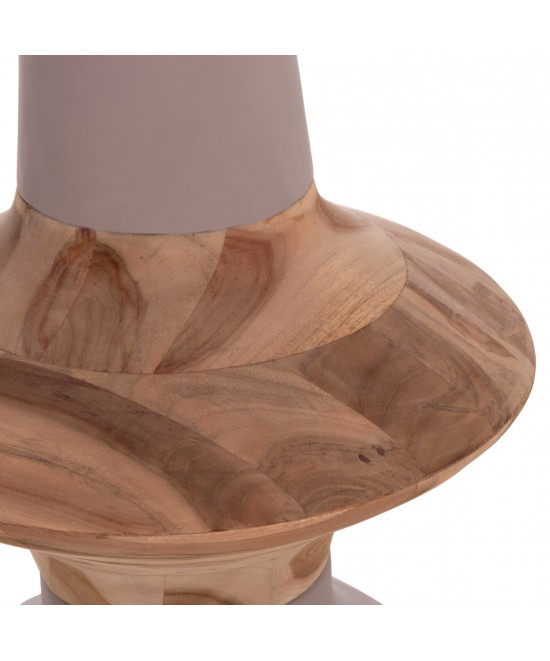 ΔΙΑΚΟΣΜΗΤΙΚΟ ΒΑΖΟ ΔΑΠΕΔΟΥ NEBULA HM4660.05S FIBER CEMENT TAUPE--ΞΥΛΟ ΤΕΑΚ Φ45x115Υεκ