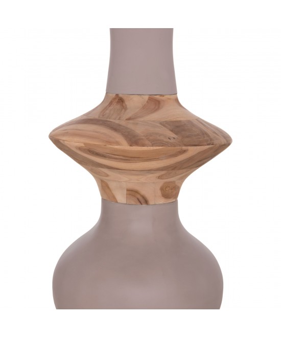 ΔΙΑΚΟΣΜΗΤΙΚΟ ΒΑΖΟ ΔΑΠΕΔΟΥ NEBULA HM4660.05S FIBER CEMENT TAUPE--ΞΥΛΟ ΤΕΑΚ Φ45x115Υεκ