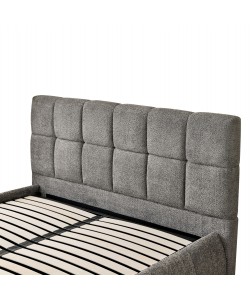 ΚΡΕΒΑΤΙ ΔΙΠΛΟ EDDY HM731.01 ΓΚΡΙ ΜΠΟΥΚΛΕ & ΑΠΟΘΗΚΕΥΤΙΚΟΣ ΧΩΡΟΣ ΓΙΑ ΣΤΡΩΜΑ 160x200εκ