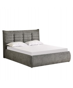 ΚΡΕΒΑΤΙ ΔΙΠΛΟ SANDRA HM732.01 ΓΚΡΙ ΥΦΑΣΜΑ & ΑΠΟΘΗΚΕΥΤΙΚΟΣ ΧΩΡΟΣ ΓΙΑ ΣΤΡΩΜΑ 160x200εκ