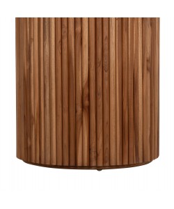 ΤΡΑΠΕΖΙ ΤΡΑΠΕΖΑΡΙΑΣ ΣΤΡΟΓΓΥΛΟ RODER HM9896 ΞΥΛΟ ΤΕΑΚ- 3εκ. πάχος επιφ.- Φ130x79,5Υεκ