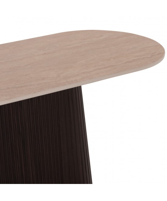ΚΟΝΣΟΛΑ CATER HM18323 ΚΕΡΑΜΙΚΟ TOP ΟΨΗ ΤΡΑΒΕΡΤΙΝΑΣ-MDF ΒΑΣΗ 120x40x78Υεκ.