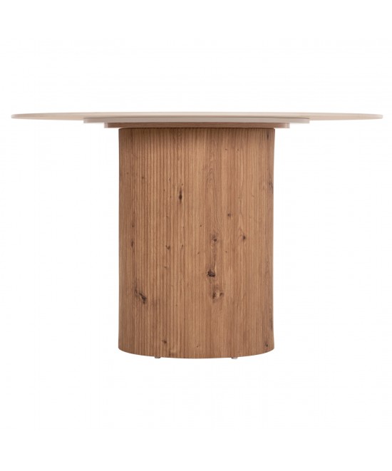 ΤΡΑΠΕΖΙ ΤΡΑΠΕZΑΡΙΑΣ TWIL HM18324 ΚΕΡΑΜΙΚΟ TOP ΟΨΗ ΤΡΑΒΕΡΤΙΝΑΣ-MDF ΒΑΣΗ Φ120x76Υεκ