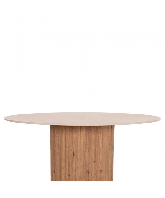 ΤΡΑΠΕΖΙ ΤΡΑΠΕZΑΡΙΑΣ TWIL HM18324 ΚΕΡΑΜΙΚΟ TOP ΟΨΗ ΤΡΑΒΕΡΤΙΝΑΣ-MDF ΒΑΣΗ Φ120x76Υεκ