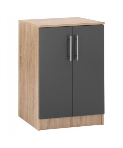 ΠΑΠΟΥΤΣΟΘΗΚΗ ΝΤΟΥΛΑΠΙ ΞΥΛΙΝΗ EMERIE HM2206.04 SONAMA-ΓΚΡΙ 60X40,5X80 εκ.