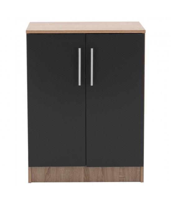 ΠΑΠΟΥΤΣΟΘΗΚΗ ΝΤΟΥΛΑΠΙ ΞΥΛΙΝΗ EMERIE HM2206.04 SONAMA-ΓΚΡΙ 60X40,5X80 εκ.