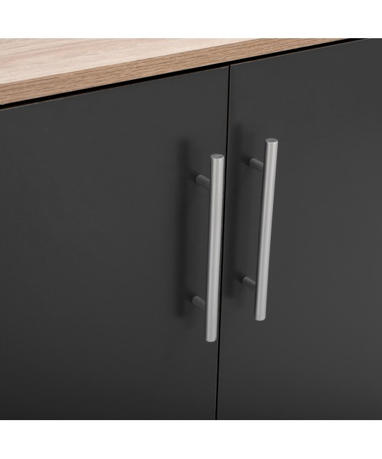 ΠΑΠΟΥΤΣΟΘΗΚΗ ΝΤΟΥΛΑΠΙ ΞΥΛΙΝΗ EMERIE HM2206.04 SONAMA-ΓΚΡΙ 60X40,5X80 εκ.