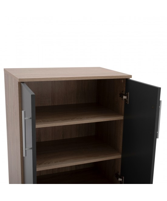 ΠΑΠΟΥΤΣΟΘΗΚΗ ΝΤΟΥΛΑΠΙ ΞΥΛΙΝΗ EMERIE HM2206.04 SONAMA-ΓΚΡΙ 60X40,5X80 εκ.