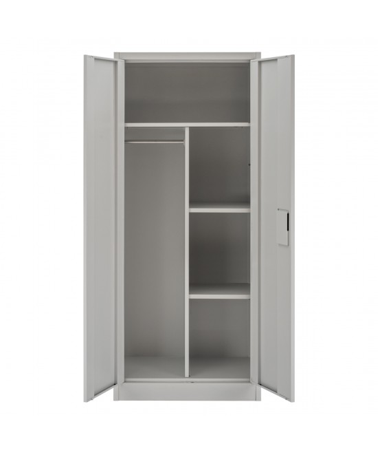 ΝΤΟΥΛΑΠΑ 2ΦΥΛΛΗ ΜΕΤΑΛΛΙΚΗ HRONDA HM5749.21 ME ΧΩΡΙΣΜΑ & ΚΛΕΙΔΑΡΙΑ 70x40x170Υεκ.