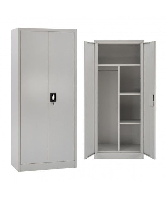 ΝΤΟΥΛΑΠΑ 2ΦΥΛΛΗ ΜΕΤΑΛΛΙΚΗ HRONDA HM5749.21 ME ΧΩΡΙΣΜΑ & ΚΛΕΙΔΑΡΙΑ 70x40x170Υεκ.