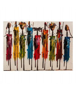 ΠΙΝΑΚΑΣ ΚΑΜΒΑΣ COLORFUL AFRICAN ART HM7197.02 100X3X70 εκ.