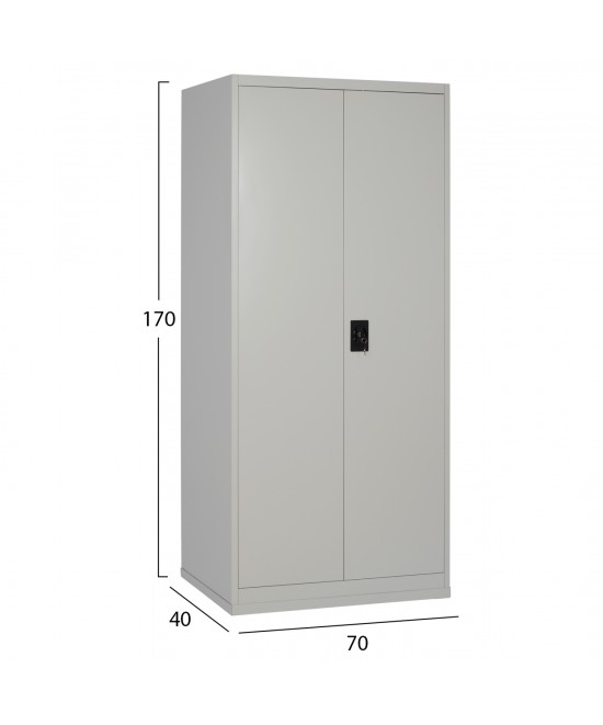 ΝΤΟΥΛΑΠΑ 2ΦΥΛΛΗ ΜΕΤΑΛΛΙΚΗ HRONDA HM5748.21 ME 3 ΡΑΦΙΑ & ΚΛΕΙΔΑΡΙΑ 70x40x170Υεκ.