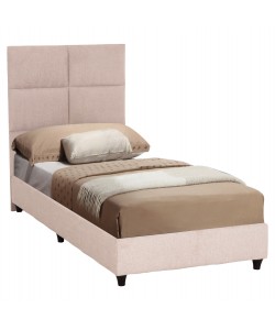 ΚΡΕΒΑΤΙ ΜΟΝΟ MILO HM652.32 ΜΠΕΖ TEDDY ΥΦΑΣΜΑ ΓΙΑ ΣΤΡΩΜΑ 90x200εκ