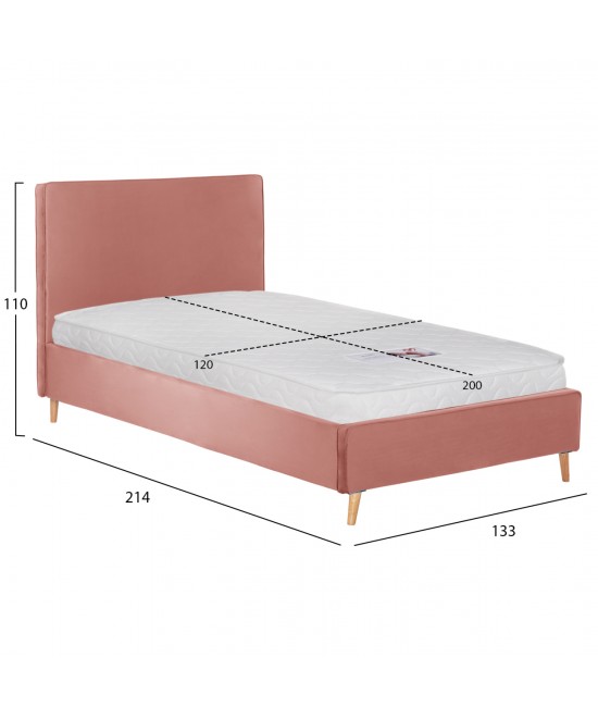 ΚΡΕΒΑΤΙ ΜΕ ΣΤΡΩΜΑ MAYLIN HM21281.01 ΣΑΠΙΟ ΜΗΛΟ ΒΕΛΟΥΔΟ--ΓΙΑ 120x200εκ ΚΡΕΒΑΤΙ ΜΕ ΣΤΡΩΜΑ MAYLIN HM21281.01 ΣΑΠΙΟ ΜΗΛΟ ΒΕΛΟΥΔΟ--ΓΙΑ 120x200εκ