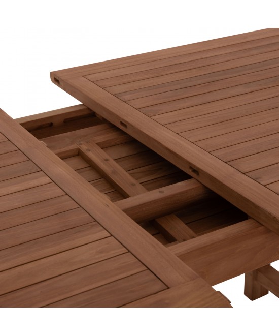 TΡΑΠΕΖΙ ΤΡΑΠΕΖΑΡΙΑΣ ΑΝΟΙΓΟΜΕΝΟ CRANDER HM6376 ΞΥΛΟ TEAK ΣΕ ΦΥΣΙΚΟ 180-240x100x76Υεκ