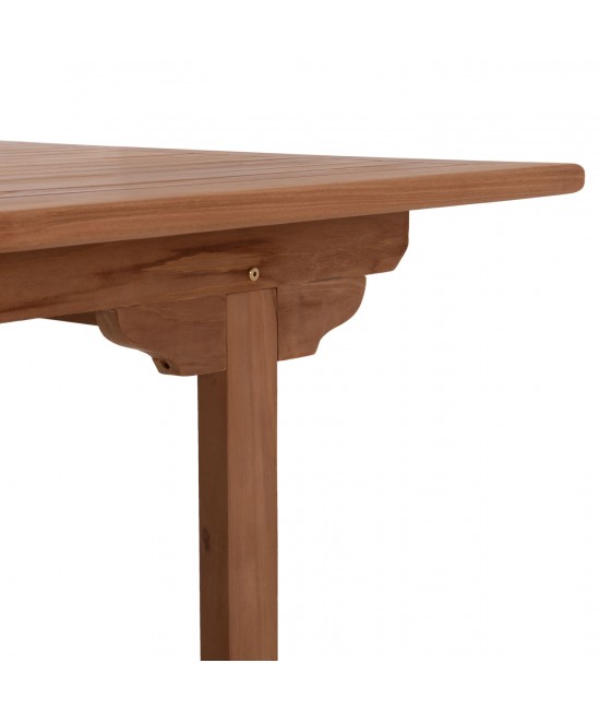 TΡΑΠΕΖΙ ΤΡΑΠΕΖΑΡΙΑΣ ΑΝΟΙΓΟΜΕΝΟ CRANDER HM6376 ΞΥΛΟ TEAK ΣΕ ΦΥΣΙΚΟ 180-240x100x76Υεκ