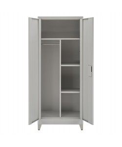 ΝΤΟΥΛΑΠΑ 2ΦΥΛΛΗ ΜΕΤΑΛΛΙΚΗ HRONDA HM21293.01 ΧΩΡΙΣΜΑ-ΚΛΕΙΔΑΡΙΑ & ΠΟΔΙΑ 70x40x180Υεκ.