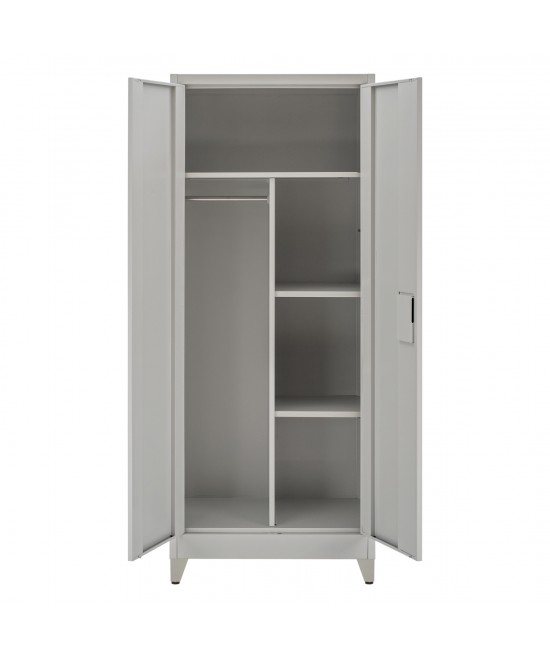 ΝΤΟΥΛΑΠΑ 2ΦΥΛΛΗ ΜΕΤΑΛΛΙΚΗ HRONDA HM21293.01 ΧΩΡΙΣΜΑ-ΚΛΕΙΔΑΡΙΑ & ΠΟΔΙΑ 70x40x180Υεκ.