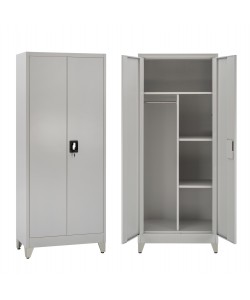 ΝΤΟΥΛΑΠΑ 2ΦΥΛΛΗ ΜΕΤΑΛΛΙΚΗ HRONDA HM21293.01 ΧΩΡΙΣΜΑ-ΚΛΕΙΔΑΡΙΑ & ΠΟΔΙΑ 70x40x180Υεκ.