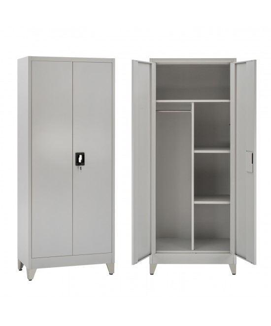 ΝΤΟΥΛΑΠΑ 2ΦΥΛΛΗ ΜΕΤΑΛΛΙΚΗ HRONDA HM21293.01 ΧΩΡΙΣΜΑ-ΚΛΕΙΔΑΡΙΑ & ΠΟΔΙΑ 70x40x180Υεκ.