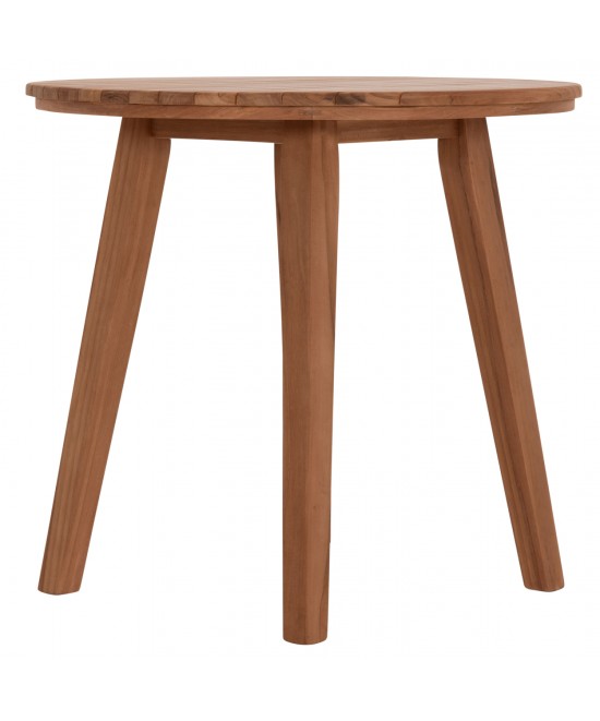 TΡΑΠΕΖΙ ΤΡΑΠΕΖΑΡΙΑΣ ΣΤΡΟΓΓΥΛΟ DANTE HM6379 ΞΥΛΟ TEAK Φ80x75Υεκ.