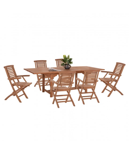 ΣΕΤ ΤΡΑΠΕΖΑΡΙΑΣ CRANDER HM21288 ΤΡΑΠΕΖΙ & 6 ΠΟΛΥΘΡΟΝΕΣ ΠΤΥΣΣΟΜΕΝΕΣ-ΤΕΑΚ ΣΕΤ ΤΡΑΠΕΖΑΡΙΑΣ CRANDER HM21288 ΤΡΑΠΕΖΙ & 6 ΠΟΛΥΘΡΟΝΕΣ ΠΤΥΣΣΟΜΕΝΕΣ-ΤΕΑΚ