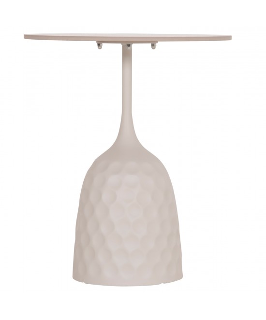 ΤΡΑΠΕΖΙ ΣΑΛΟΝΙΟΥ LONGSTEM HM18317.01 ΒΑΣΗ ΛΕΥΚΗ--SINTERED STONE CALACATA GOLD Φ50