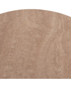 ΤΡΑΠΕΖΙ ΣΑΛΟΝΙΟΥ LONGSTEM HM18317.04 ΒΑΣΗ ΣΑΜΠΑΝΙ--ΚΕΡΑΜΙΚΟ TOP TRAVERTINE STONE Φ50