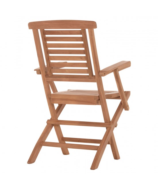 ΠΟΛΥΘΡΟΝΑ ΤΡΑΠΕΖΑΡΙΑΣ ΠΤΥΣΣΟΜΕΝΗ CRANDER HM6377 ΞΥΛΟ TEAK 53x63x90Υεκ.