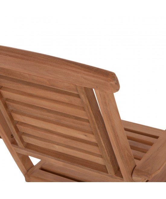 ΠΟΛΥΘΡΟΝΑ ΤΡΑΠΕΖΑΡΙΑΣ ΠΤΥΣΣΟΜΕΝΗ CRANDER HM6377 ΞΥΛΟ TEAK 53x63x90Υεκ.