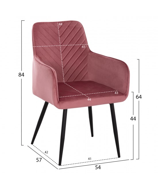 ΠΟΛΥΘΡΟΝΑ LATRELL HM8582.12 ΣΑΠΙΟ ΜΗΛΟ ΒΕΛΟΥΔΟ & ΜΑΥΡΑ ΜΕΤΑΛΛΙΚΑ ΠΟΔΙΑ 54x57x84Yεκ.