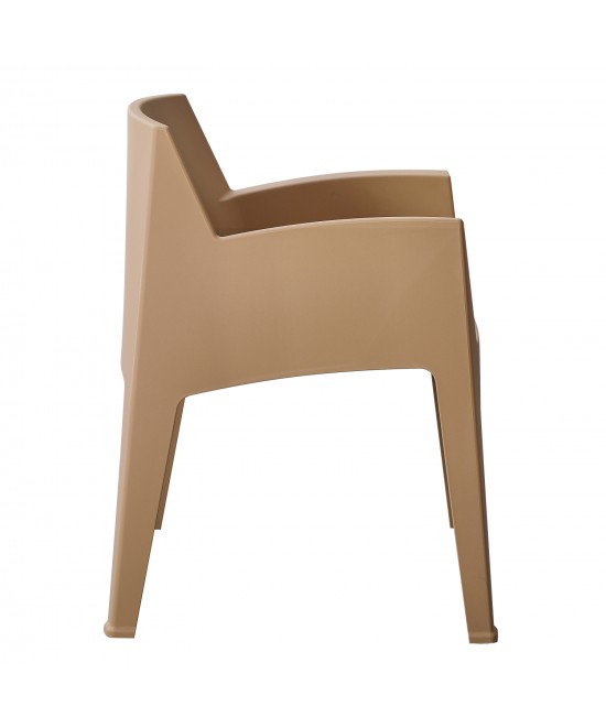 ΠΟΛΥΘΡΟΝΑ ΠΟΛΥΠΡΟΠΥΛΕΝΙΟΥ SLEEK HM6370.03 ΚΑΠΟΥΤΣΙΝΟ 68x63x82,5Υεκ.