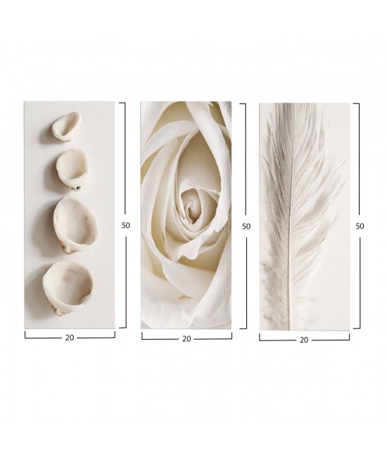 ΠΙΝΑΚΑΣ ΤΡΙΠΤΥΧΟ MDF NATURAL ELEMENTS HM7204.05 60X0,3X50 εκ.
