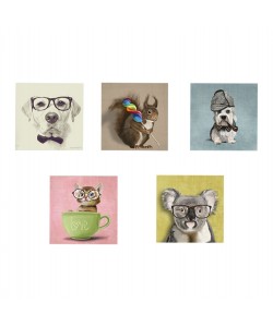 ΠΙΝΑΚΑΣ ΠΕΝΤΑΠΤΥΧΟ MDF CLEVER PETS HM7205.01 75X0,3X15 εκ.