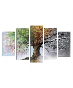 ΠΕΝΤΑΠΤΥΧΟΣ ΠΙΝΑΚΑΣ MDF FOUR SEASONS HM7206.05 100X60x0,3 εκ.