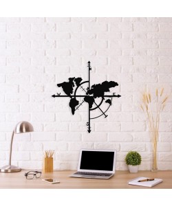 ΔΙΑΚΟΣΜΗΤΙΚΟ ΤΟΙΧΟΥ 100% ΜΕΤΑΛΛΙΚΟ ΜΑΥΡΟ ΠΑΓΚΟΣΜΙΟΣ ΧΑΡΤΗΣ 48Χ50 HM7214