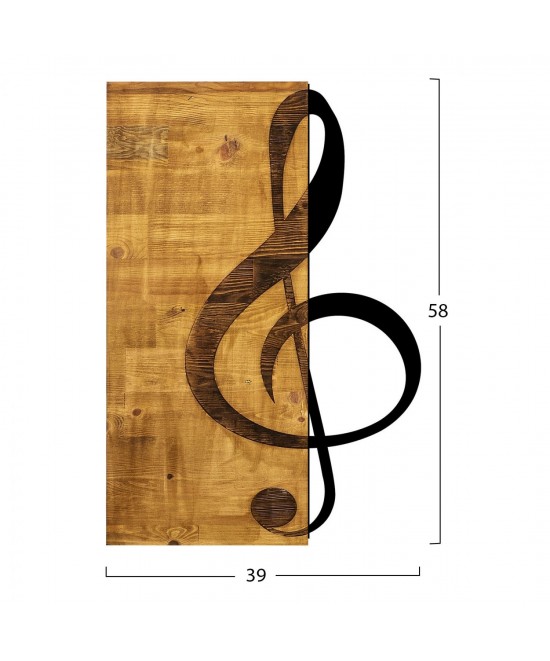 ΔΙΑΚΟΣΜΗΤΙΚΟ ΤΟΙΧΟΥ ΞΥΛΙΝΟ ΜΕ ΜΕΤΑΛΛΙΚO ΚΛΕΙΔΙ ΤΟΥ ΣΟΛ HM7222 39x58 εκ.