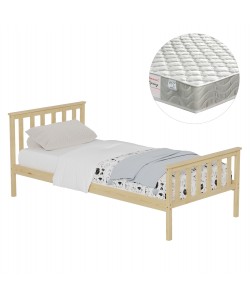 ΚΡΕΒΑΤΙ ΠΑΙΔΙΚΟ ΜΕ ΣΤΡΩΜΑ GIMLY HM21300 ΞΥΛΟ ΠΕΥΚΟΥ ΣΕ ΦΥΣΙΚΟ ΓΙΑ ΣΤΡΩΜΑ 90x190εκ