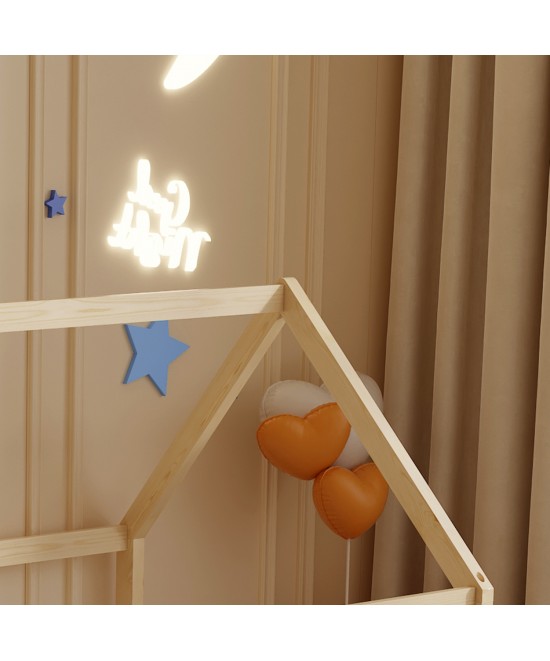 ΚΡΕΒΑΤΙ ΠΑΙΔΙΚΟ ΜΕ ΣΤΡΩΜΑ PEPE HM21302 ΞΥΛΟ ΠΕΥΚΟΥ ΣΕ ΦΥΣΙΚΟ--ΣΤΡΩΜΑ 90x190εκ