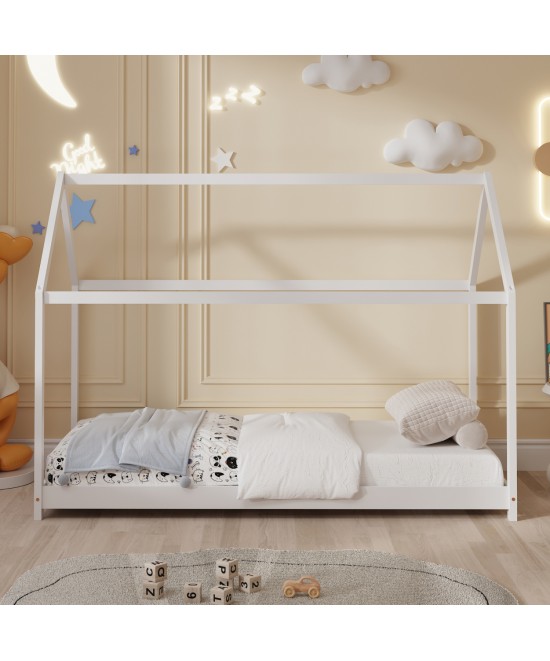 ΚΡΕΒΑΤΙ ΠΑΙΔΙΚΟ ΜΕ ΣΤΡΩΜΑ PEPE HM21302.01 ΞΥΛΟ ΠΕΥΚΟΥ ΣΕ ΛΕΥΚΟ--ΣΤΡΩΜΑ 90x190εκ