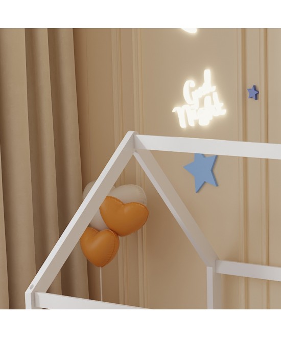 ΚΡΕΒΑΤΙ ΠΑΙΔΙΚΟ ΜΕ ΣΤΡΩΜΑ PEPE HM21302.01 ΞΥΛΟ ΠΕΥΚΟΥ ΣΕ ΛΕΥΚΟ--ΣΤΡΩΜΑ 90x190εκ