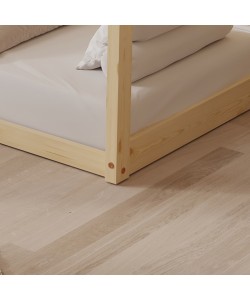 ΚΡΕΒΑΤΙ ΠΑΙΔΙΚΟ ΜΕ ΣΤΡΩΜΑ PEPE HM21303 ΞΥΛΟ ΠΕΥΚΟΥ ΣΕ ΦΥΣΙΚΟ--ΣΤΡΩΜΑ 70x140εκ