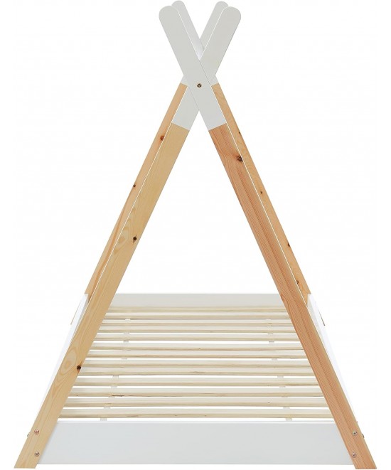 ΚΡΕΒΑΤΙ ΠΑΙΔΙΚΟ ΜΕ ΣΤΡΩΜΑ MUNK HM21308 ΞΥΛΟ ΠΕΥΚΟΥ ΦΥΣΙΚΟ-ΛΕΥΚΟ--ΣΤΡΩΜΑ 90x190εκ